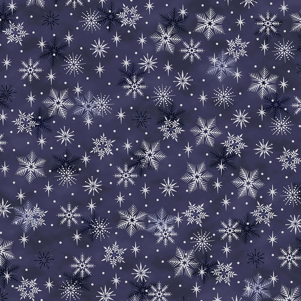Magic Christmas - Snowflakes - blue-silver