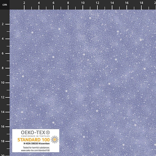 Snow Crystals - Tiny Stars - blue silver