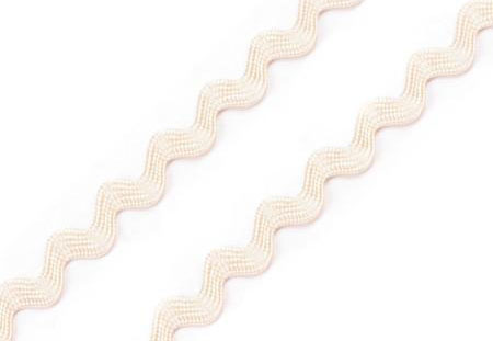 Zackenlitze 4mm - creme