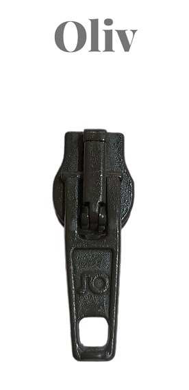 Zipper - 6mm - oliv