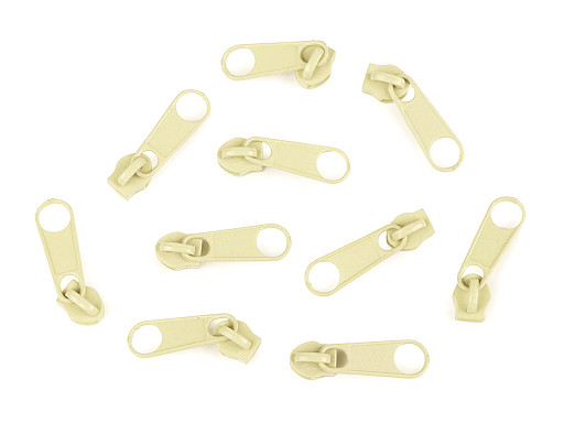 Zipper - 3mm - pastelgelb