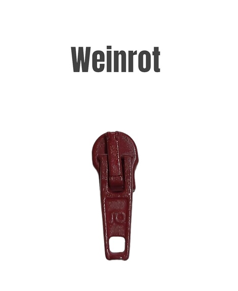 Zipper - 6mm - weinrot