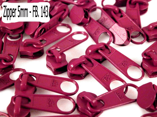 Zipper - 5mm - brombeer