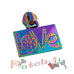 Love - Zipper - rainbow matt
